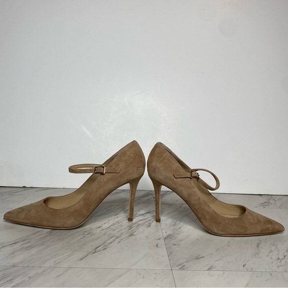 L’Agence Jolie Tan Suede Pointy Toe Pump 8 1/2 - Picture 7 of 15